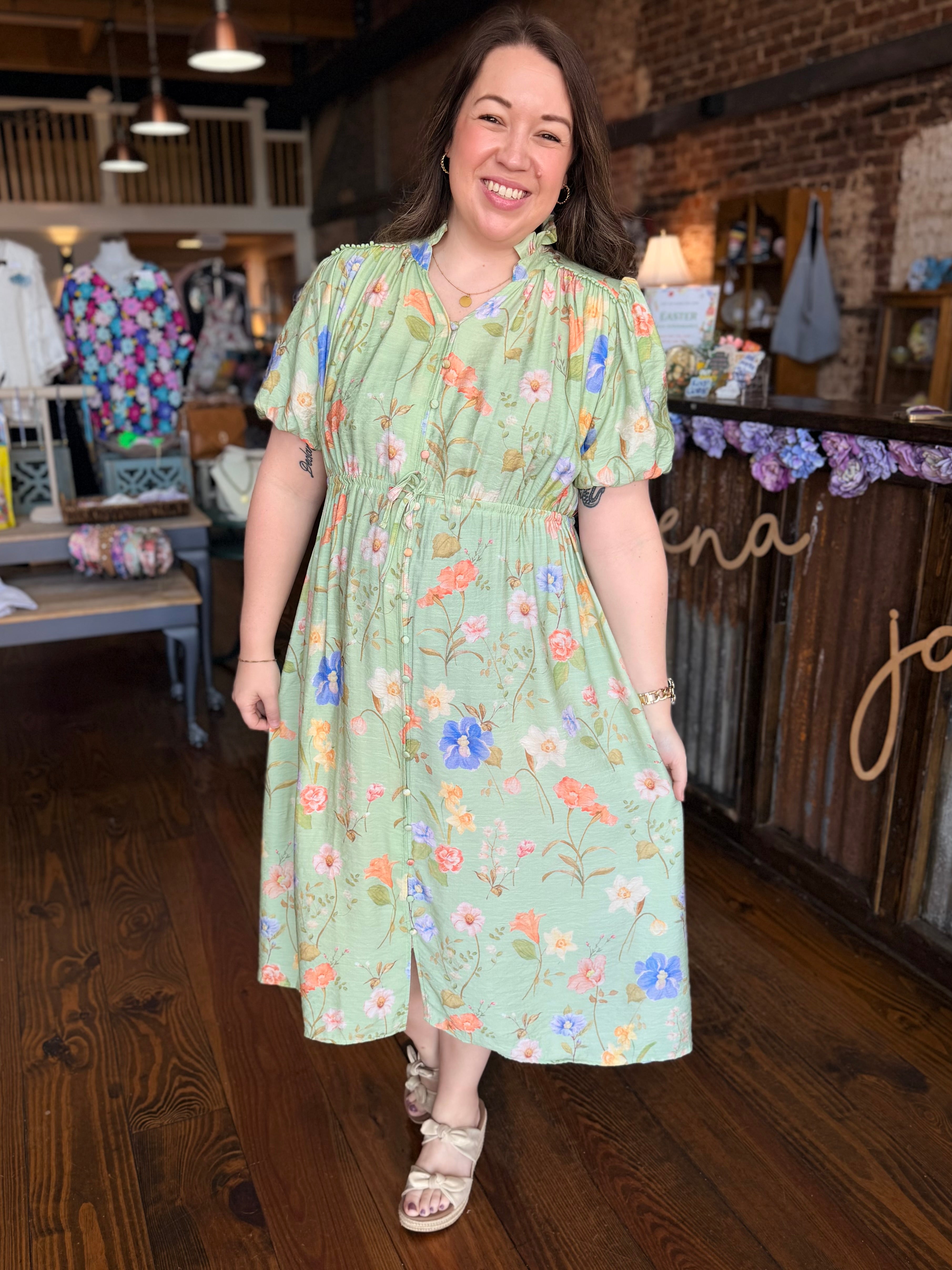 The Garden Day Midi Dress