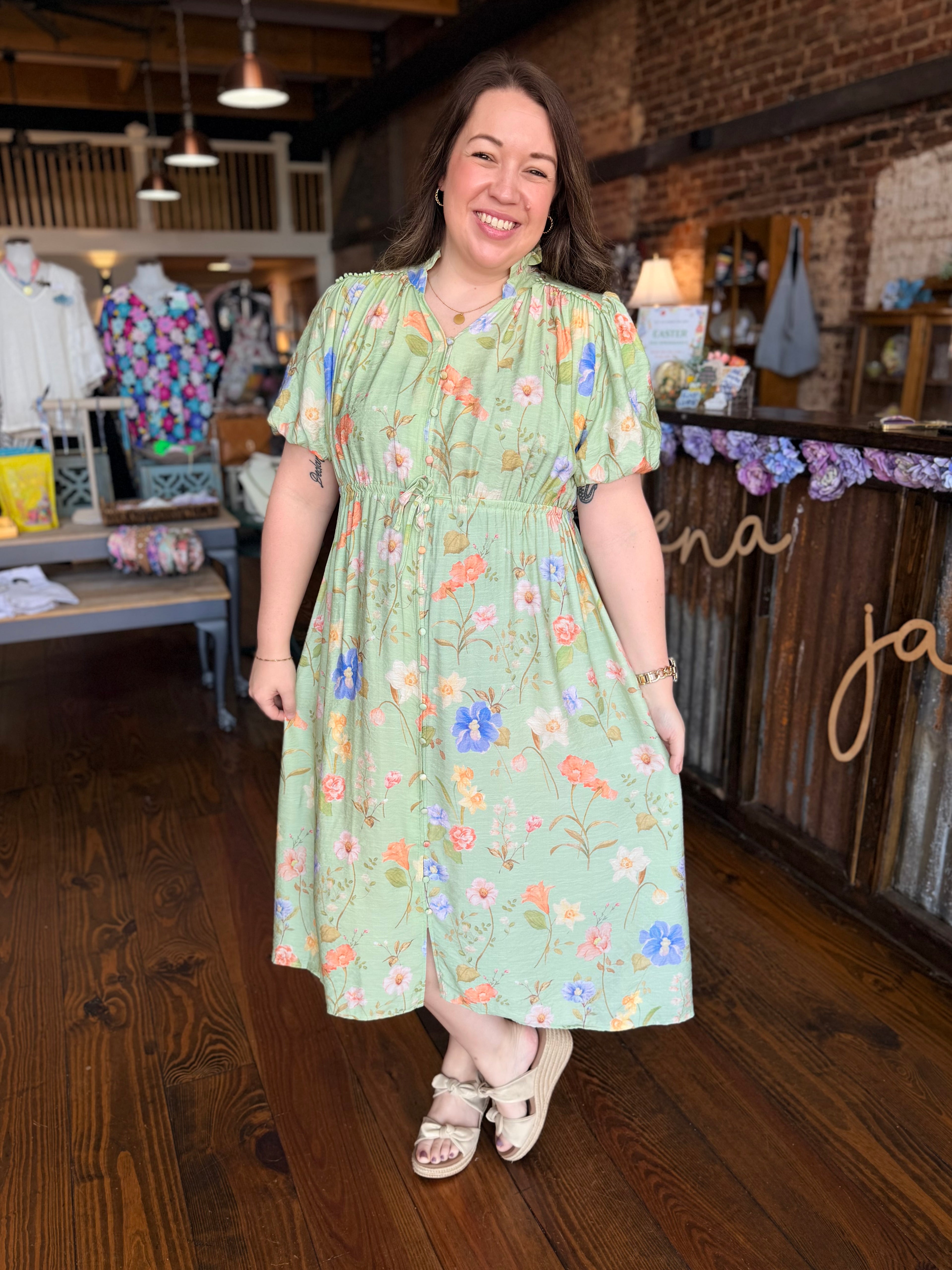 The Garden Day Midi Dress