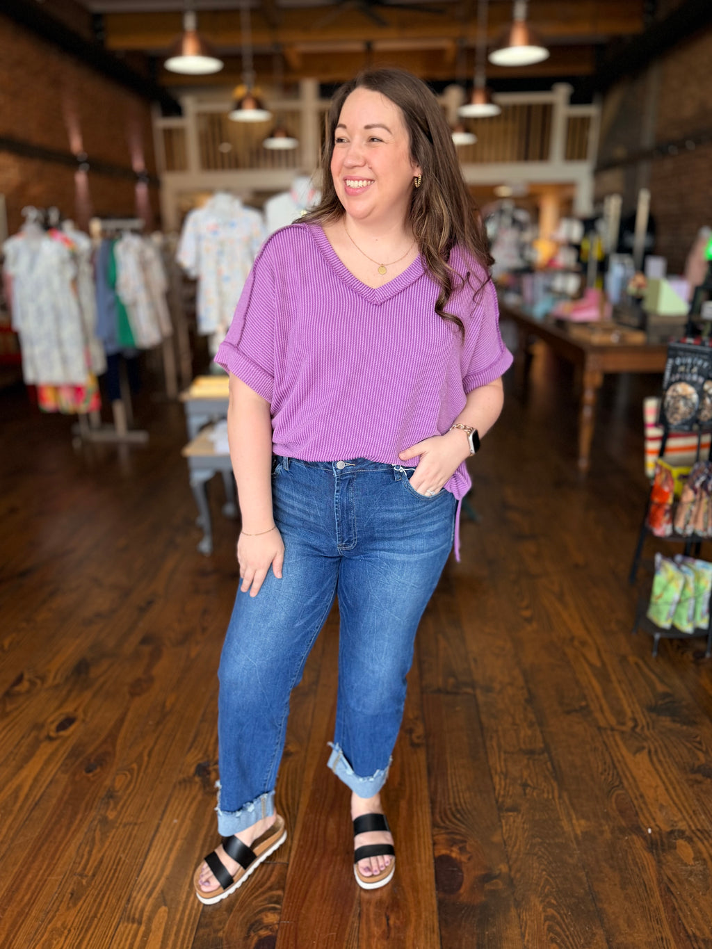 Daisy Wide Cuffed Jeans
