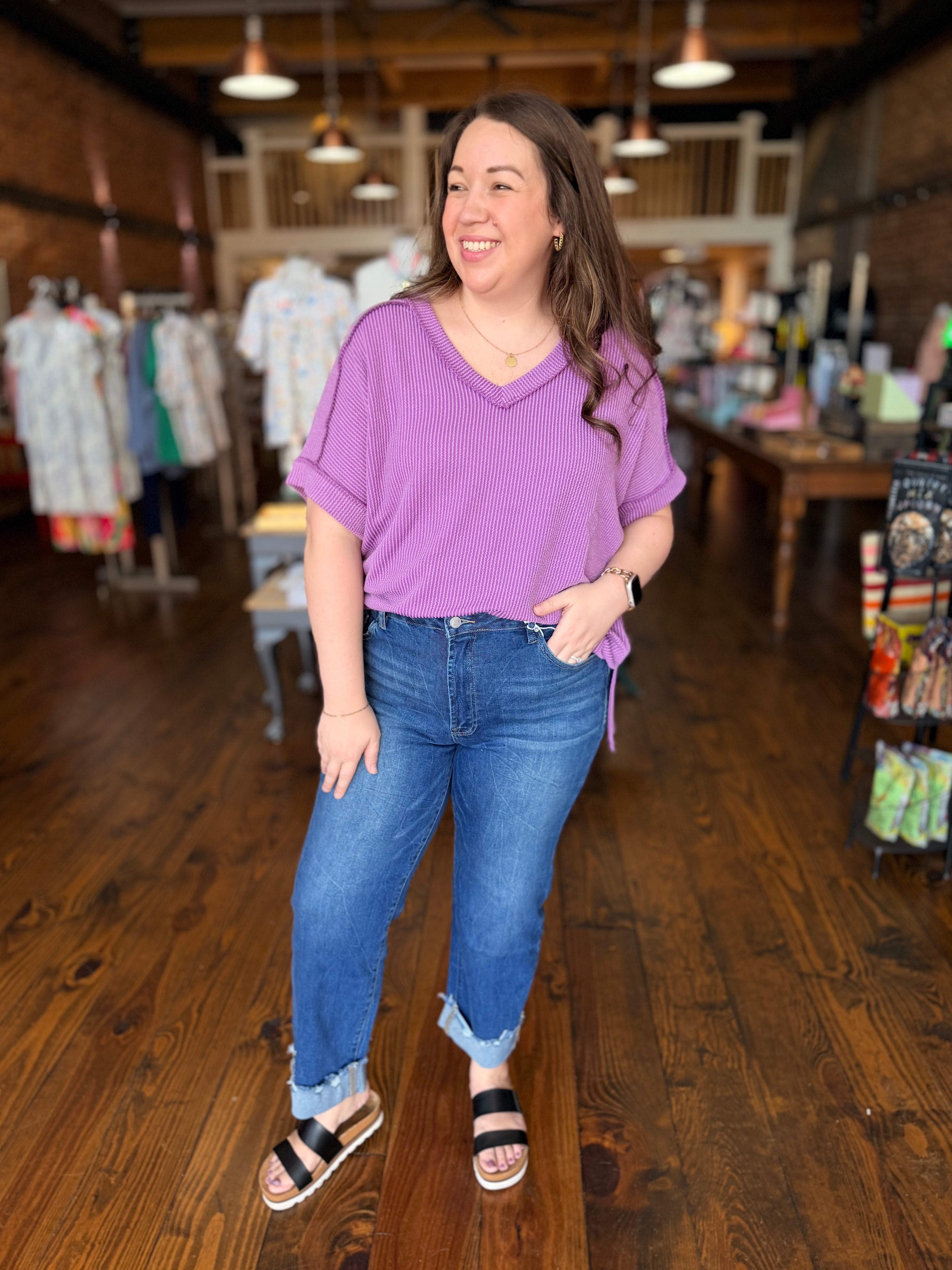 Daisy Wide Cuffed Jeans