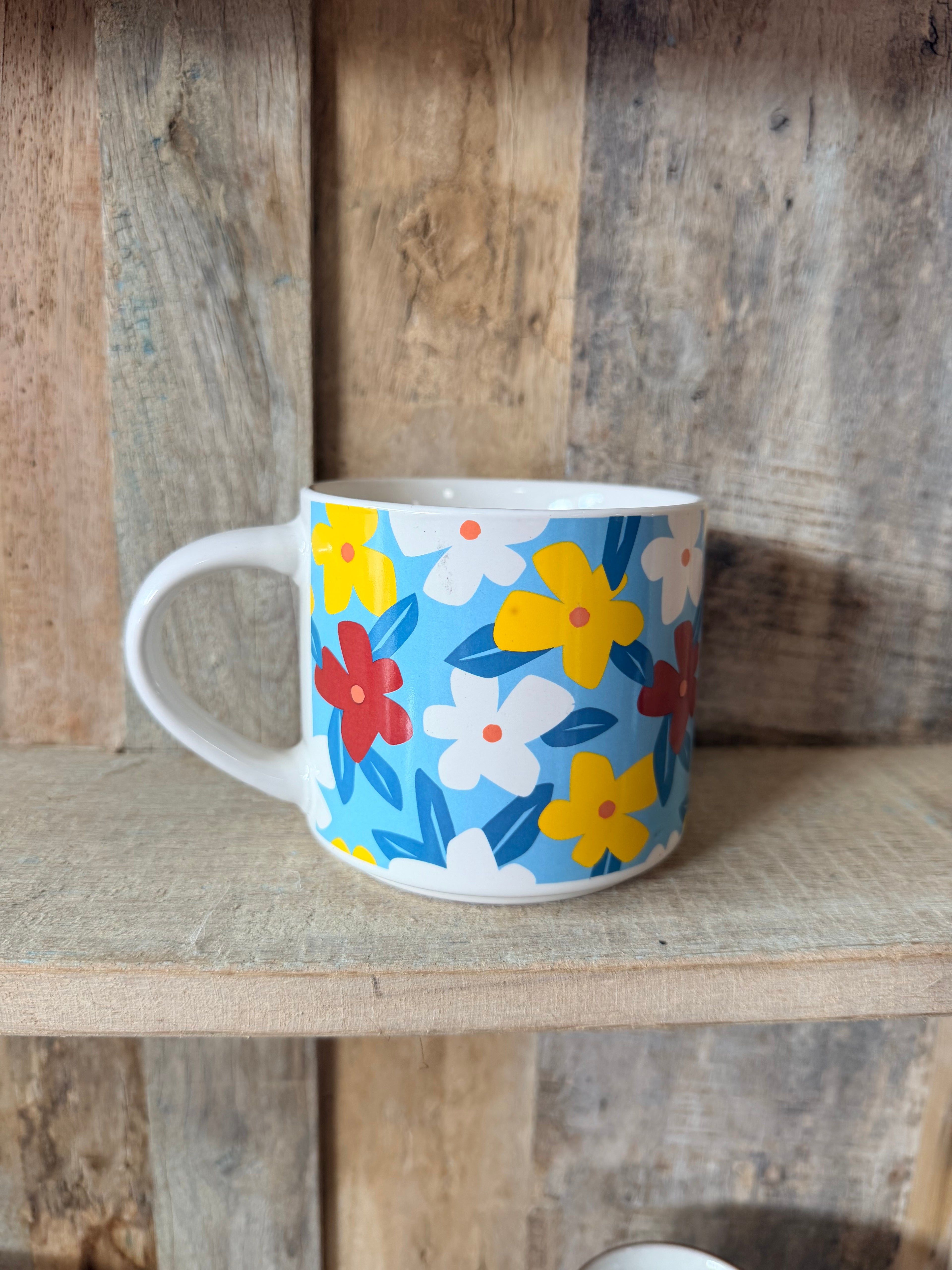 Bright Floral Coffee Mug