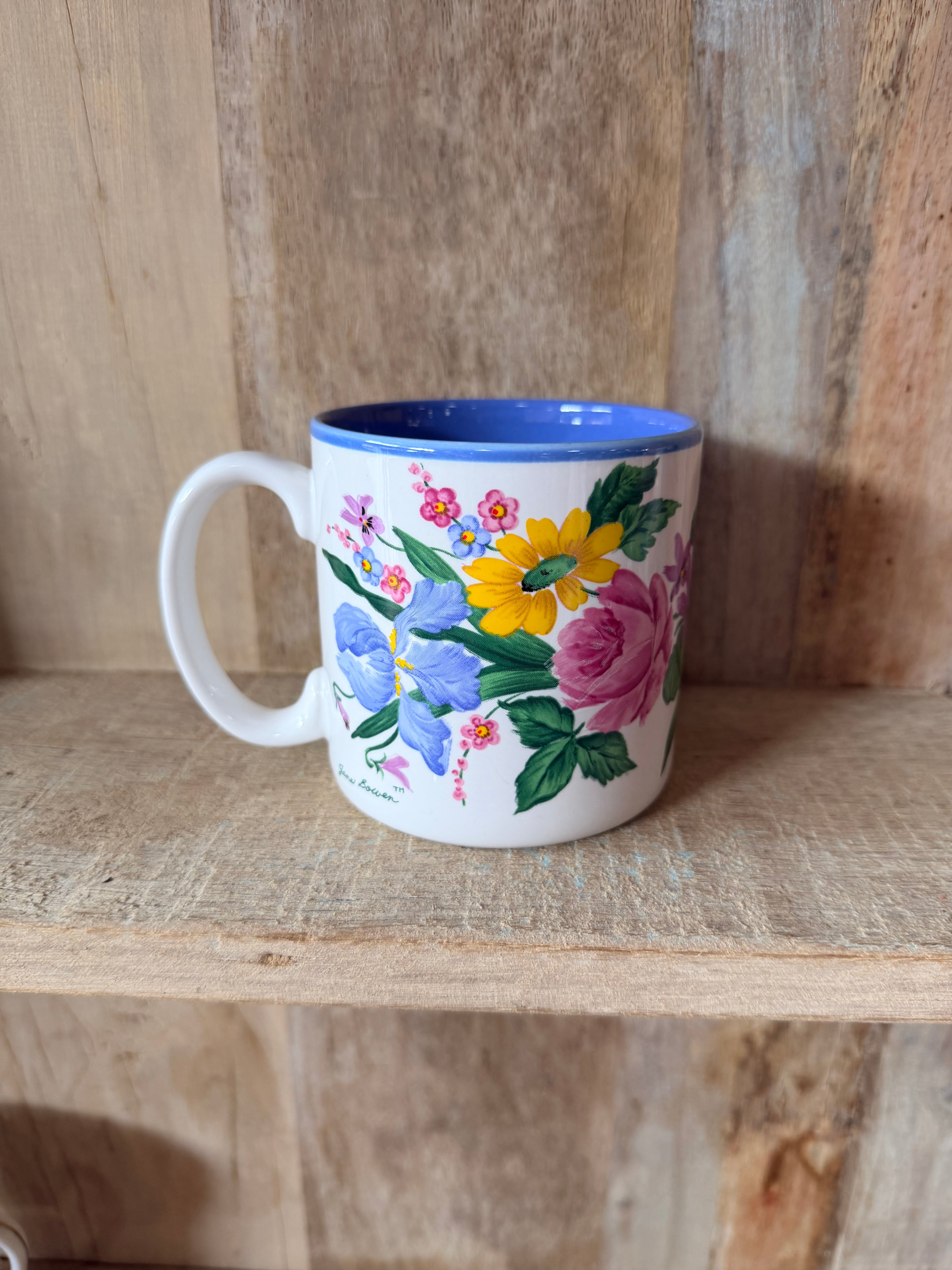Jane Bowen Floral Coffee Mug
