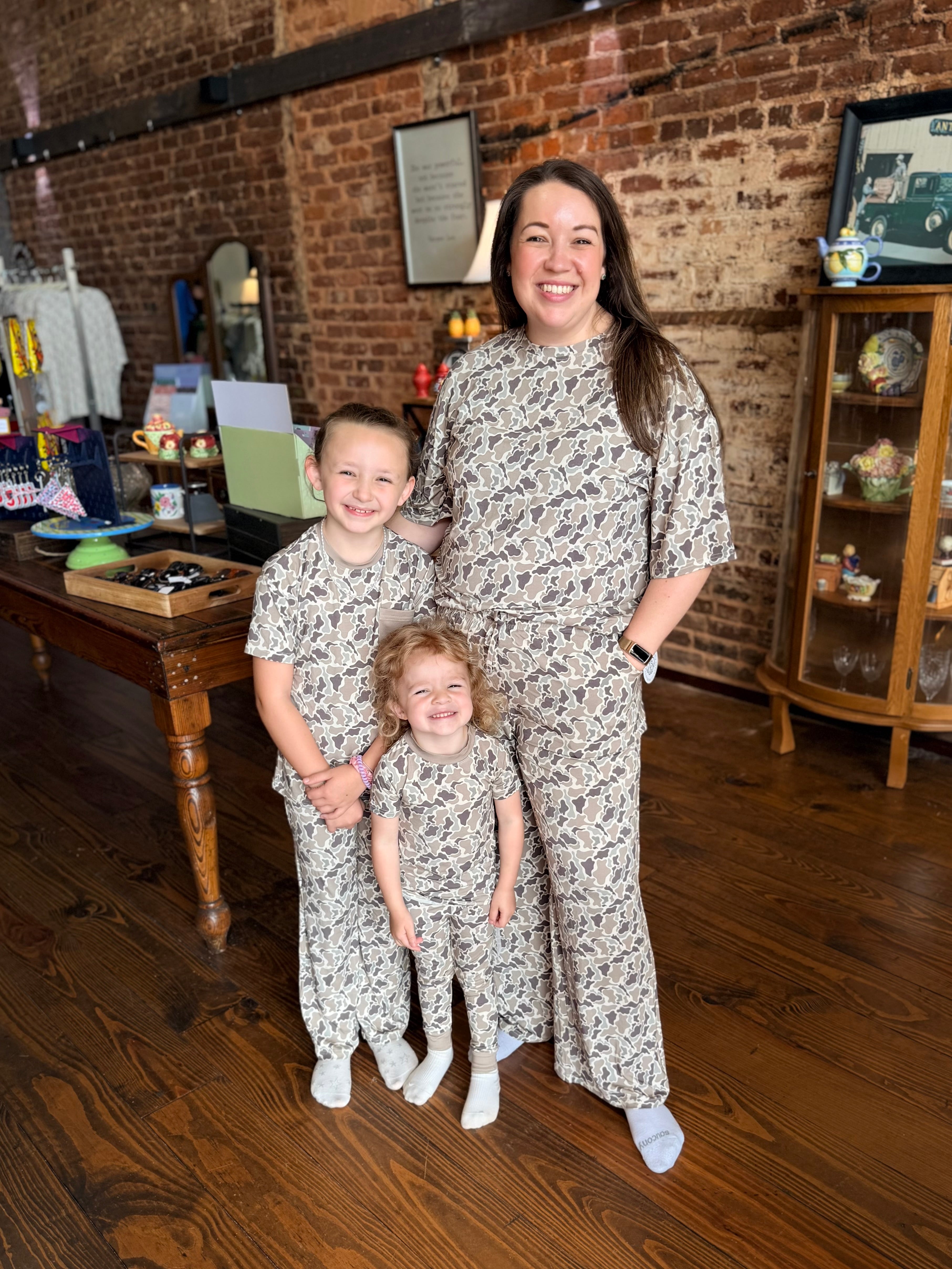 "Big Chad" Camo Bamboo Pajamas Set - Youth