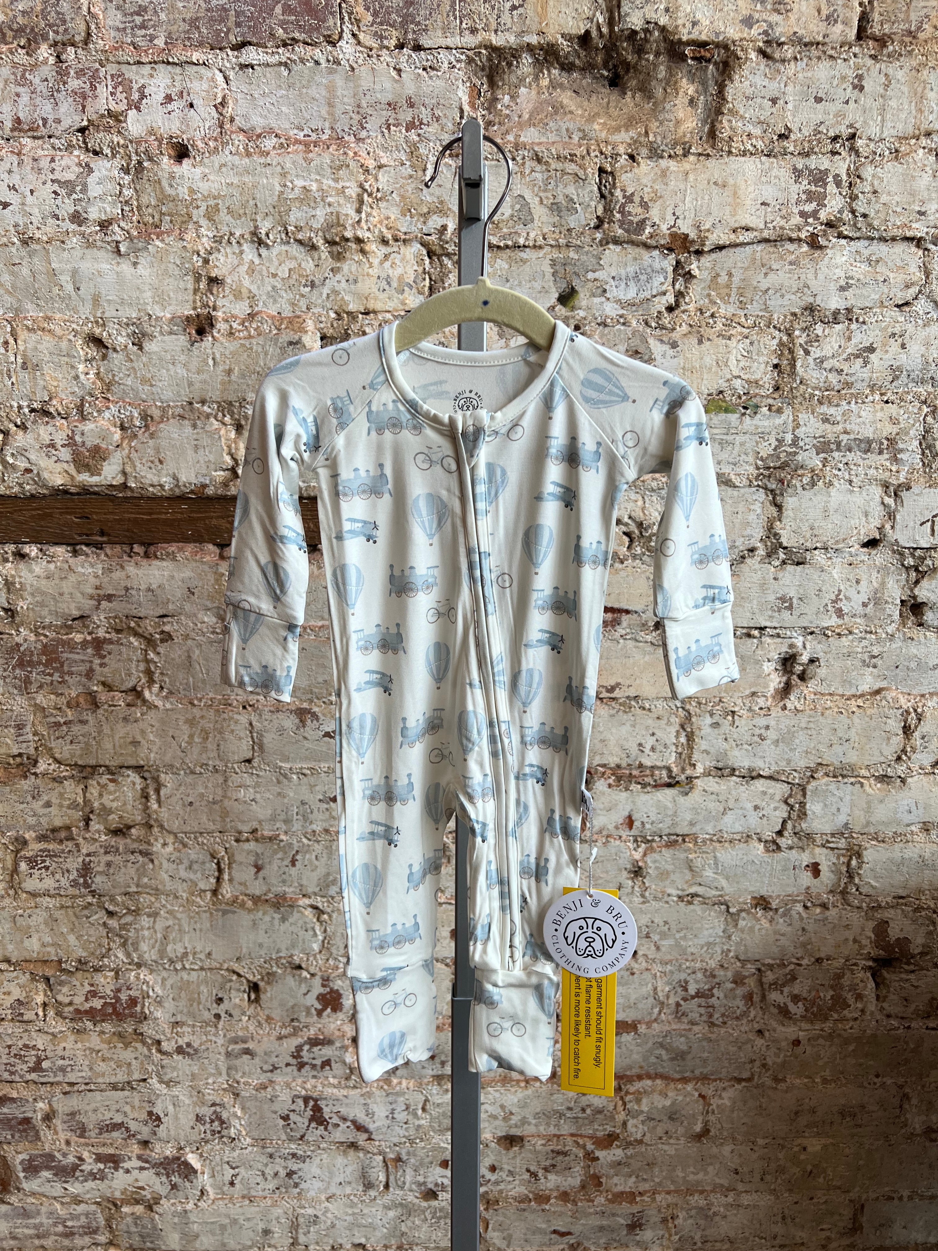 Little Travelers Bamboo Zippie Pajamas