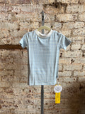 Blue Gingham Bamboo Pajamas Set - Toddler