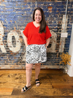 The Poppy Fields Waffle Top