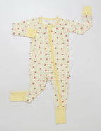 Gingham Cherries Bamboo Zippie Pajamas