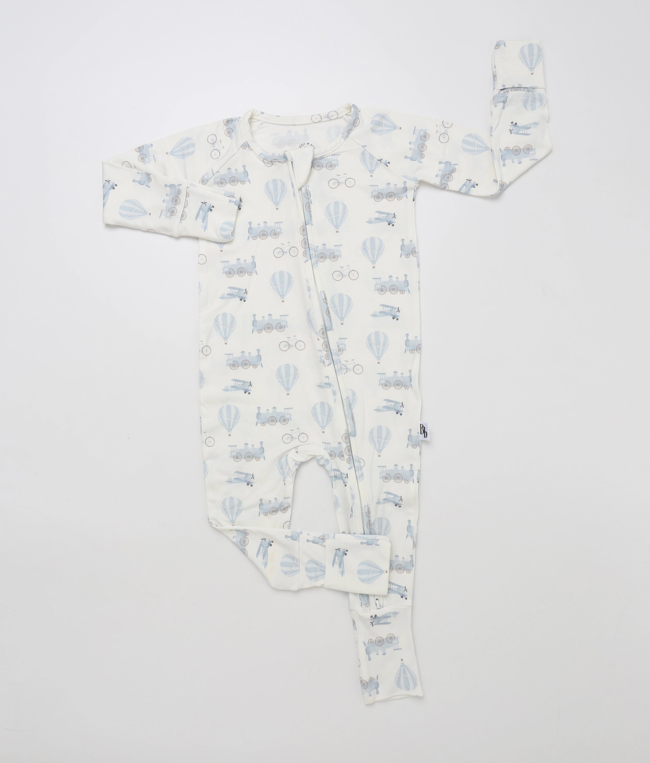 Little Travelers Bamboo Zippie Pajamas