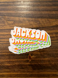 Colorful Jackson Sticker
