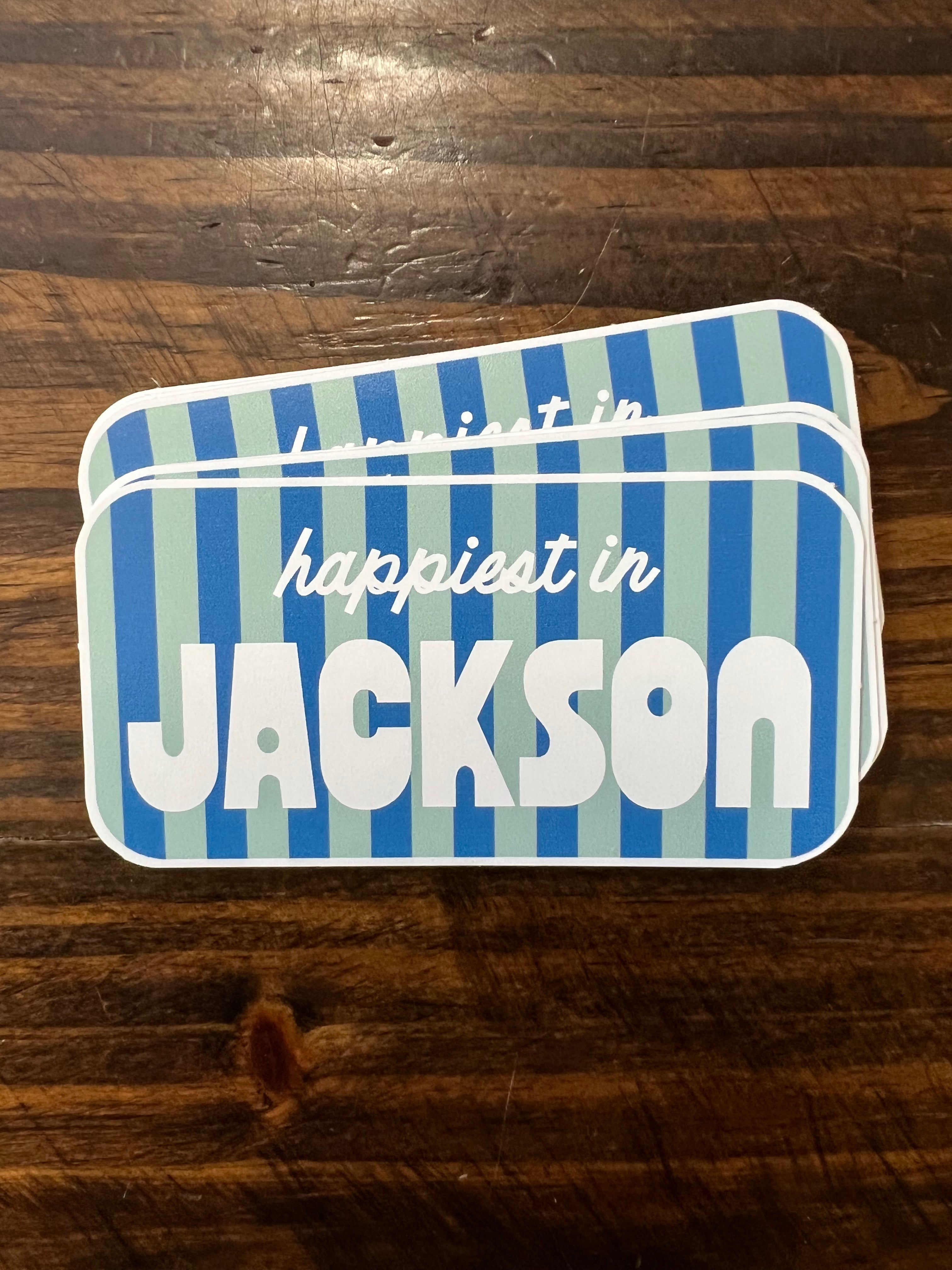 Happiest in Jackson Sticker