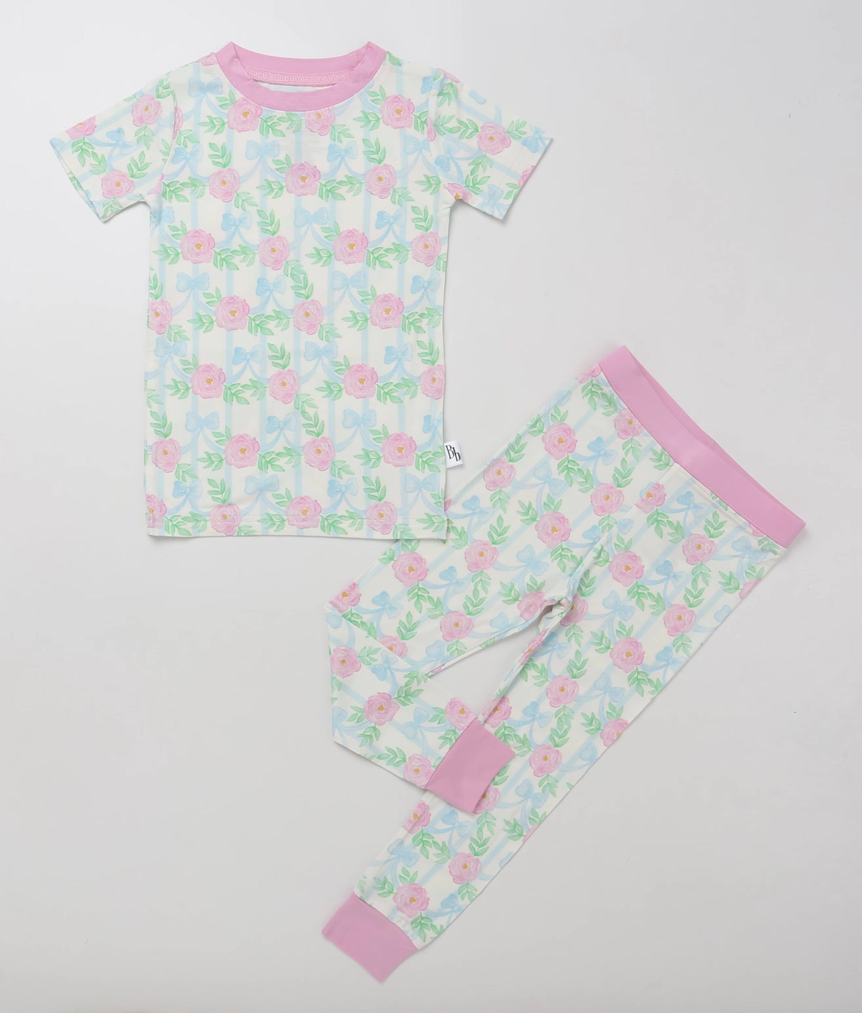 Ribbons & Roses Bamboo Pajamas Set - Toddler