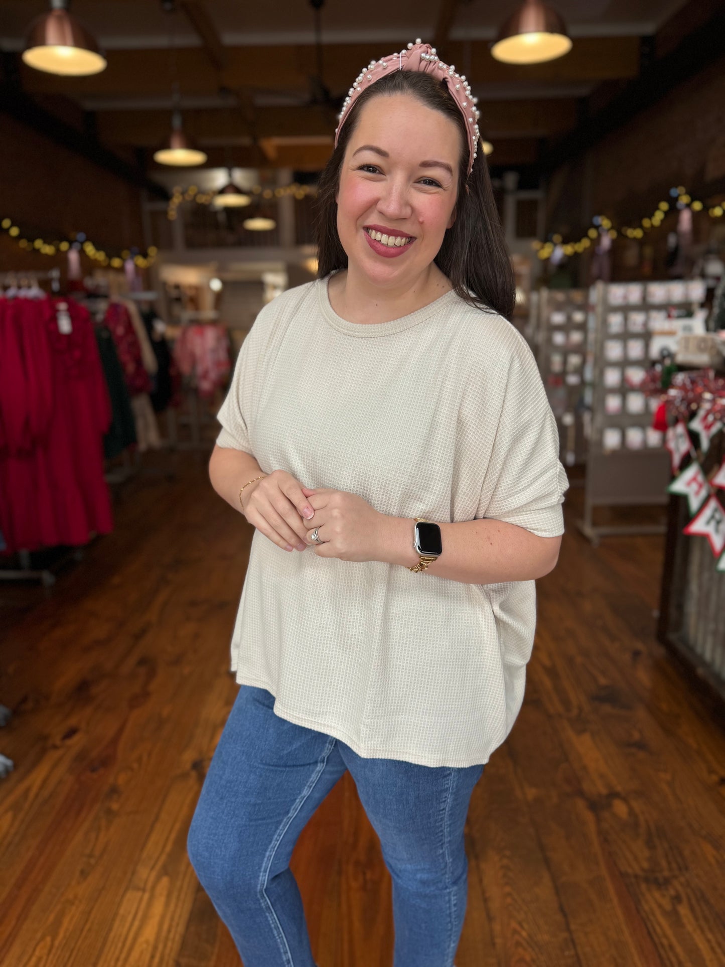 Oatmeal Waffle Poncho Top