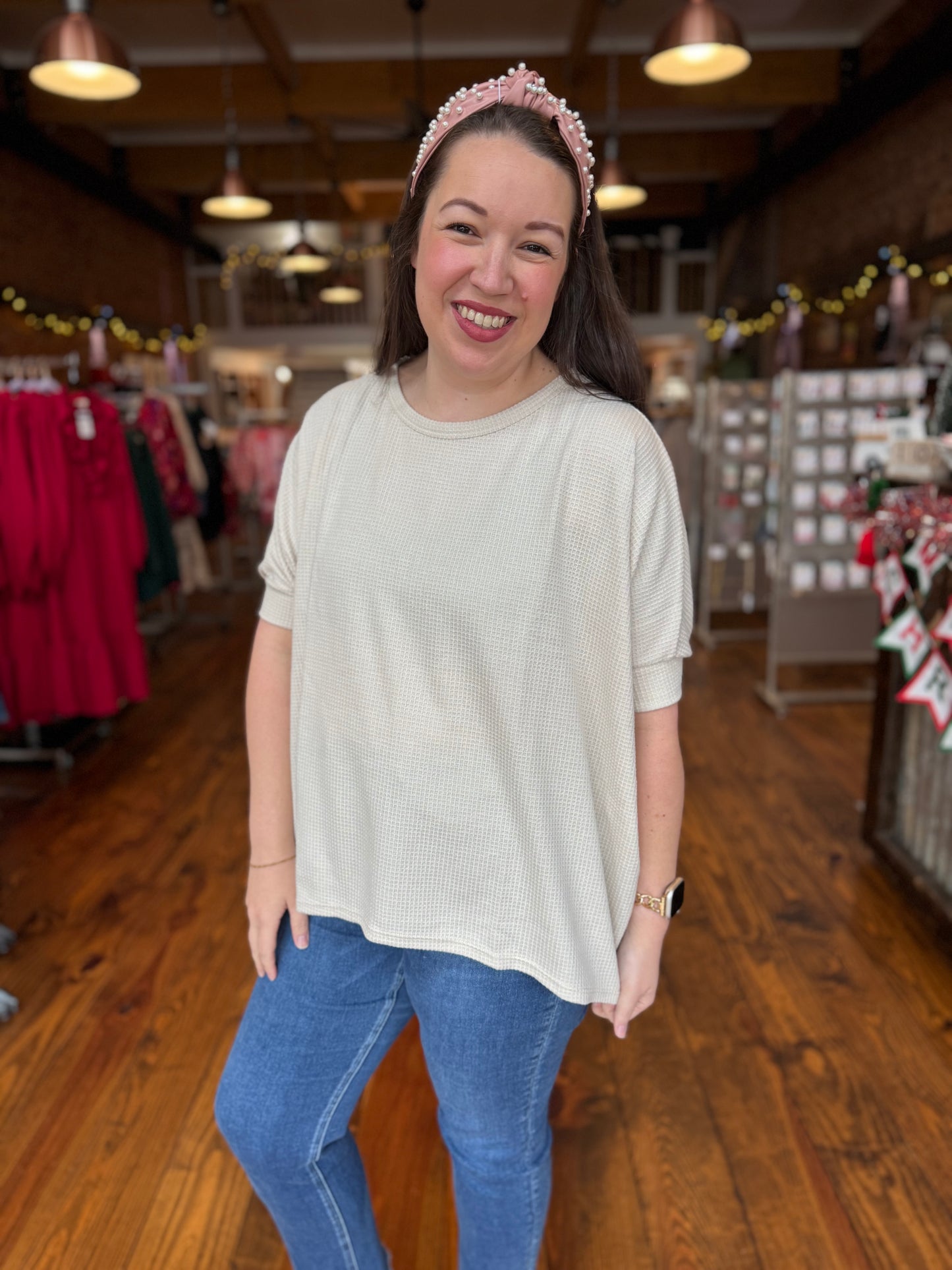 Oatmeal Waffle Poncho Top