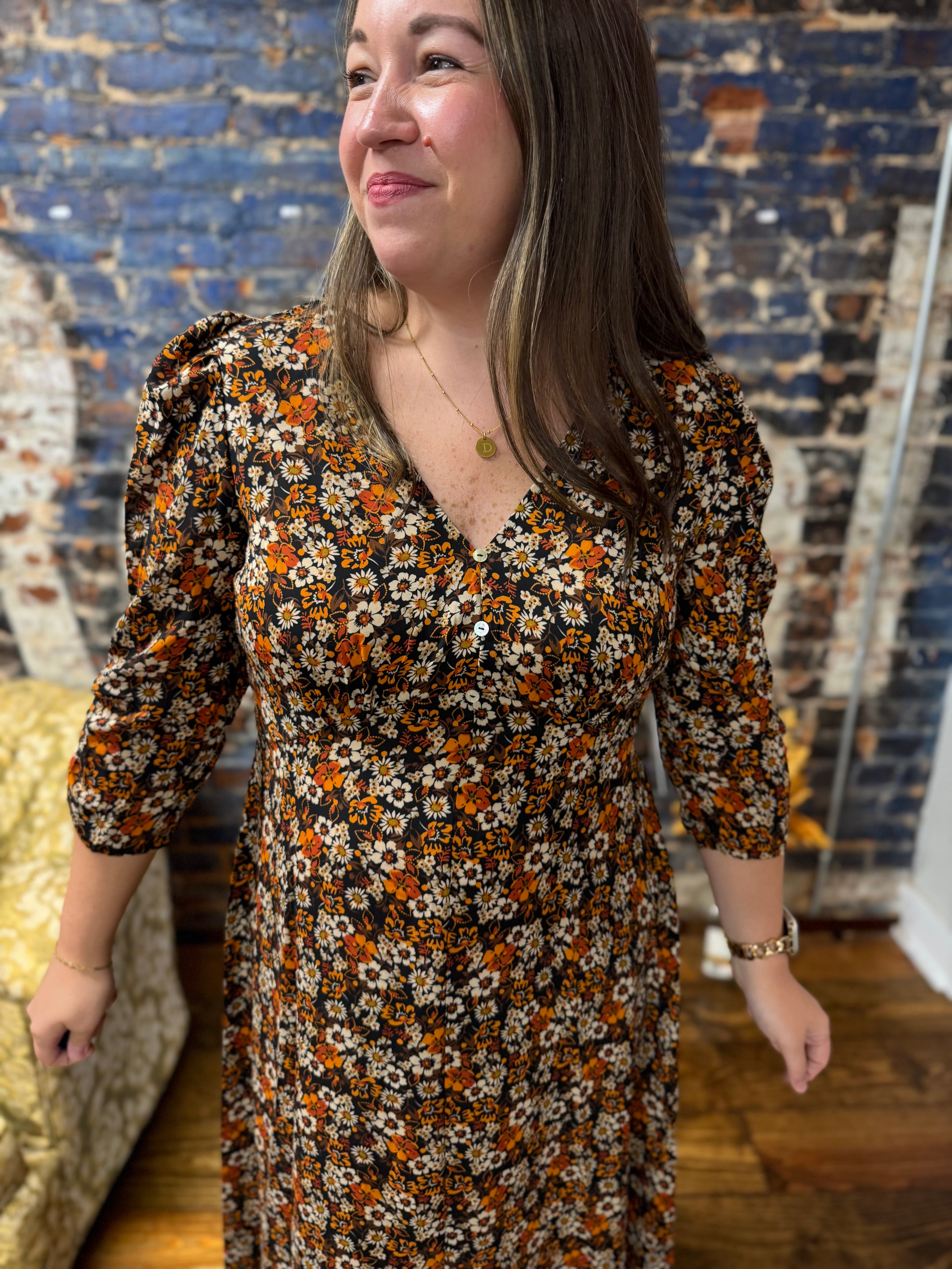 Autumn Whispers Maxi Dress