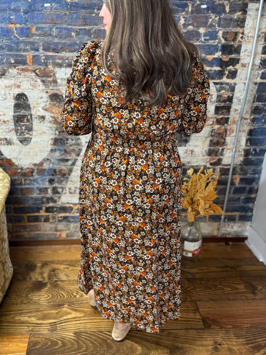 Autumn Whispers Maxi Dress