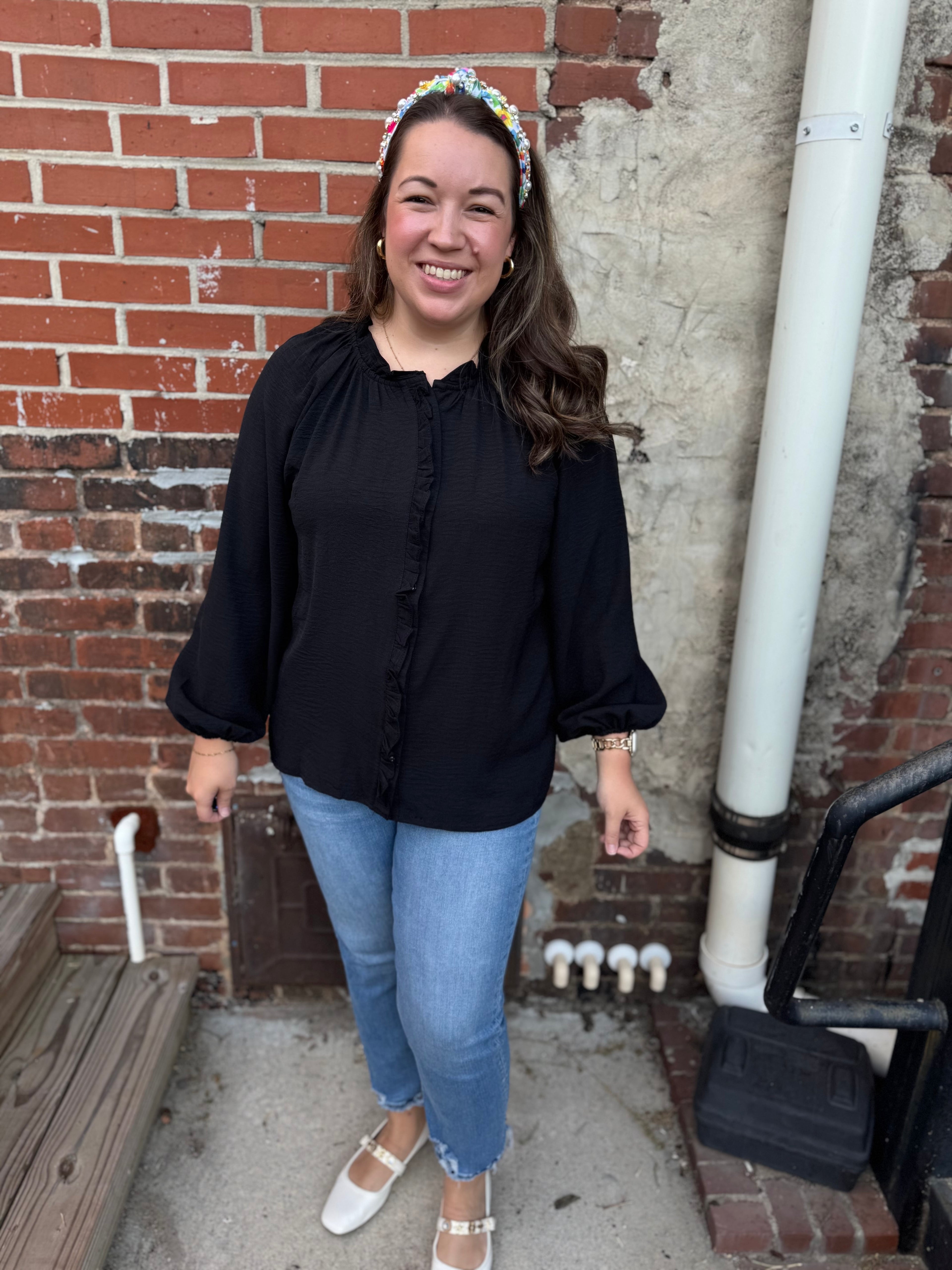 The Always Appropriate Ruffle Blouse