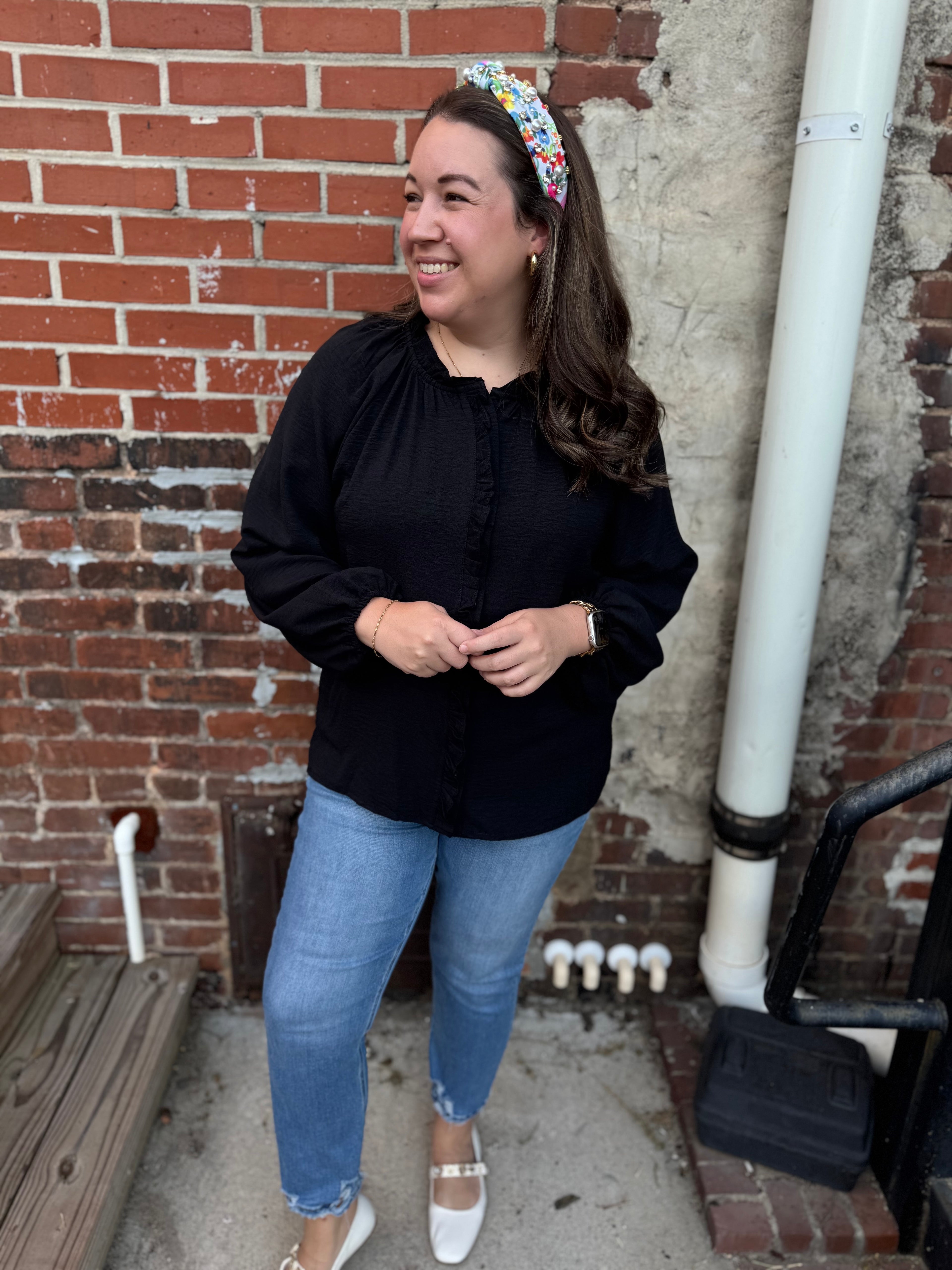 The Always Appropriate Ruffle Blouse