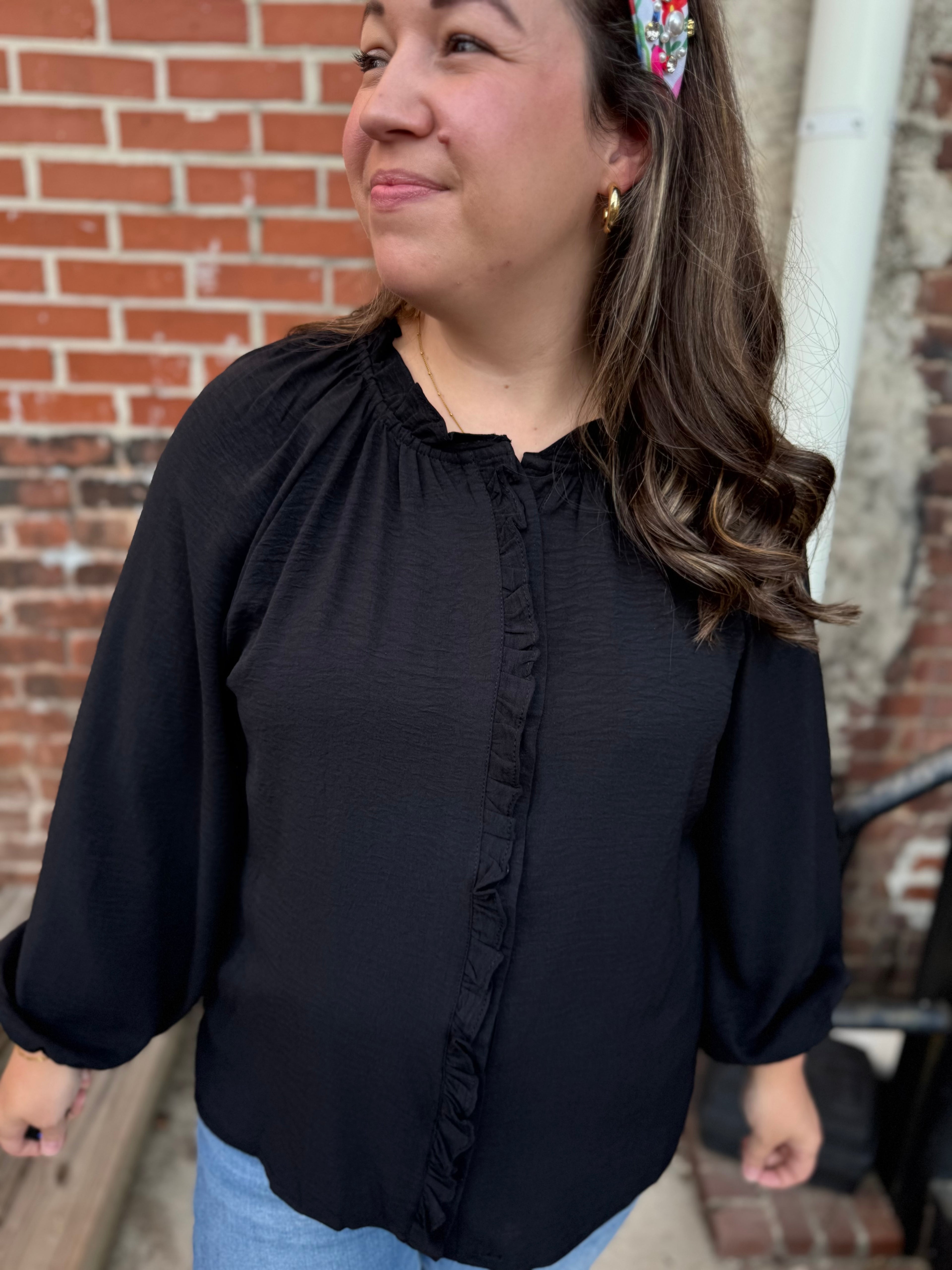 The Always Appropriate Ruffle Blouse