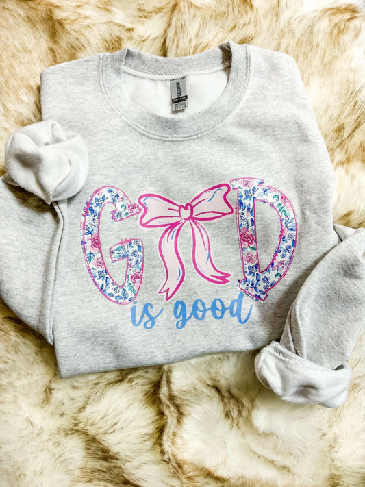 God is Good Bow Tee or Sweatshirt - PRE-ORDER