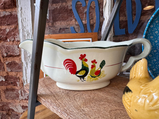 Vintage Chicken Gravy Boat