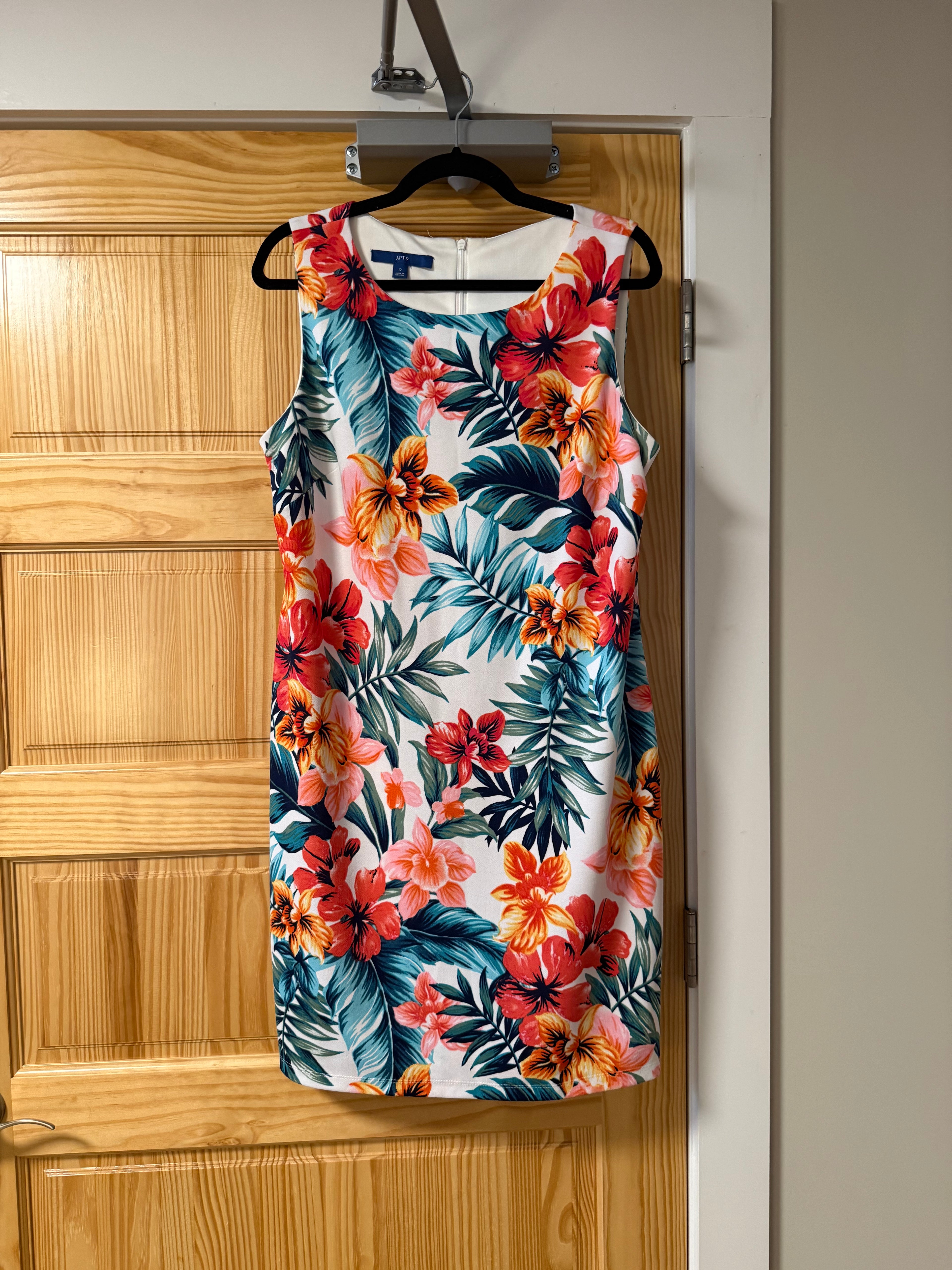 Tropical Floral Sheath Dress