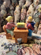 Teapot Teacher's Desk Mrs. Strickly Lotus China 1995 Vintage