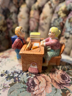 Teapot Teacher's Desk Mrs. Strickly Lotus China 1995 Vintage