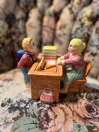 Teapot Teacher's Desk Mrs. Strickly Lotus China 1995 Vintage