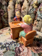 Teapot Teacher's Desk Mrs. Strickly Lotus China 1995 Vintage