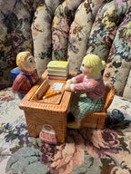 Teapot Teacher's Desk Mrs. Strickly Lotus China 1995 Vintage