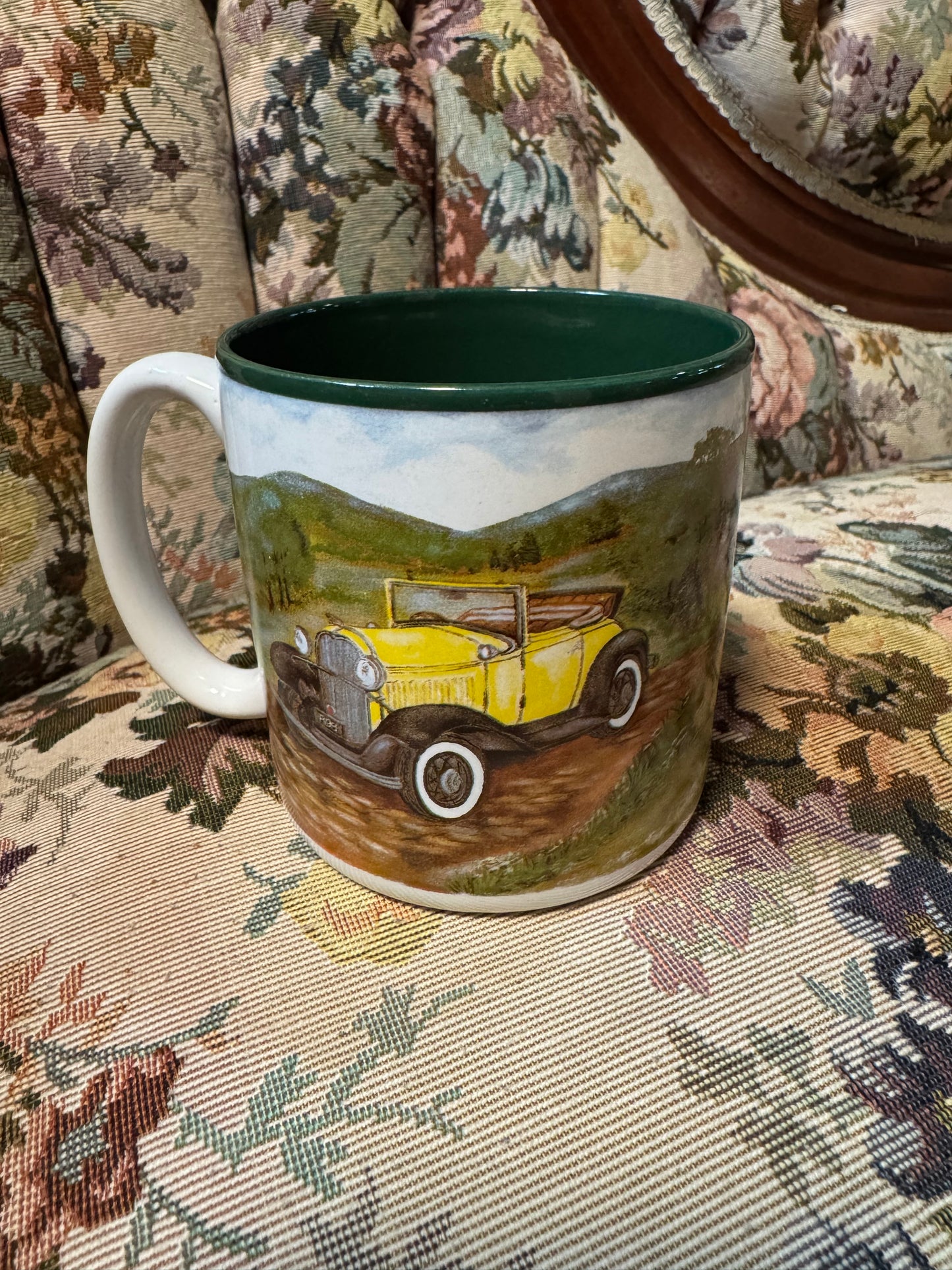 Flowers Inc. Vintage Car Mug