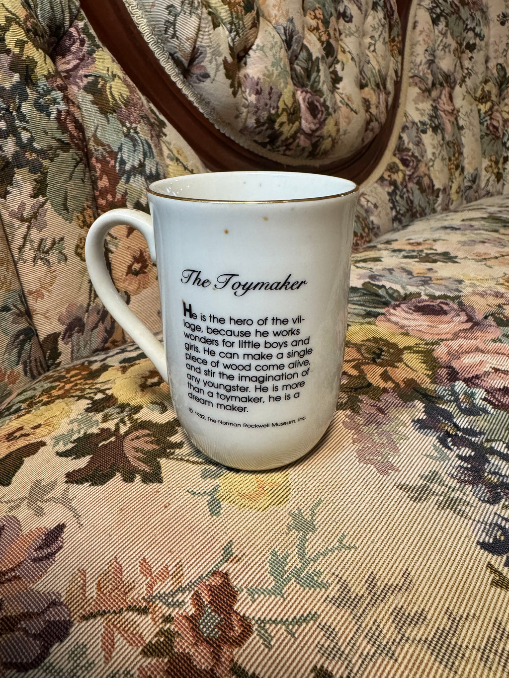 Vintage Normal Rockwell “Toymaker” Mug