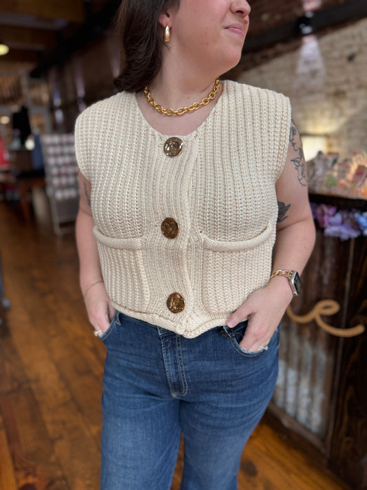 Carla Chunky Sweater Vest