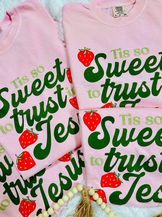 Trust Jesus Strawberry Tee