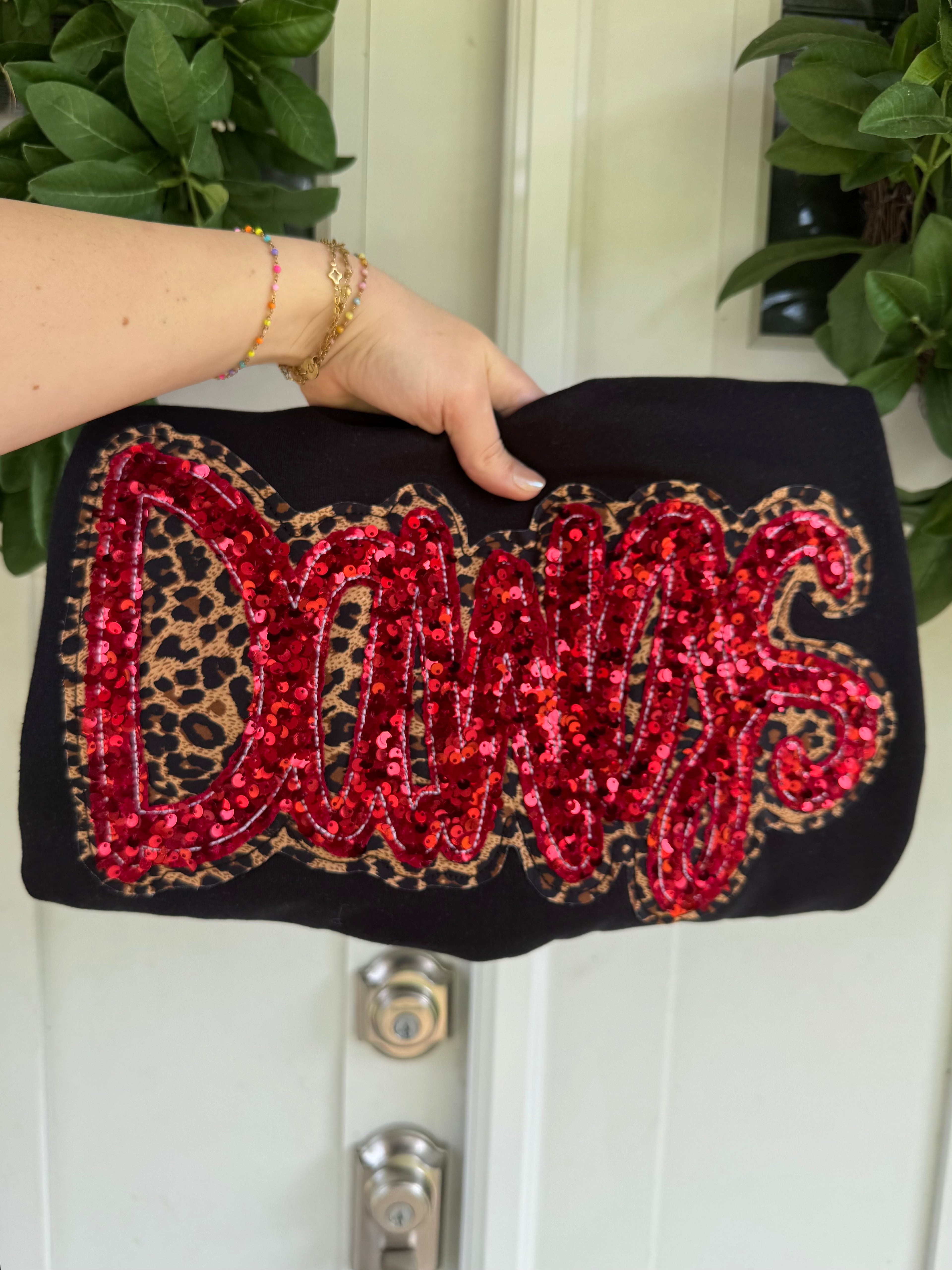 A Vintage Flair Sequin Dawgs Sweatshirt