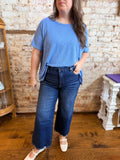 Dahlia Cropped Wide Leg Jeans