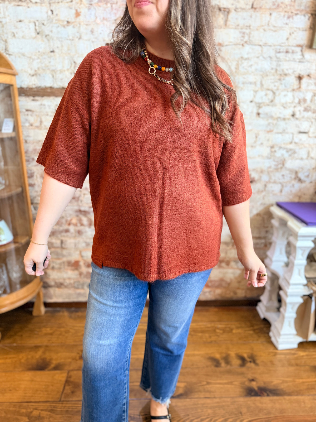 The Rust & Ready Sweater Top