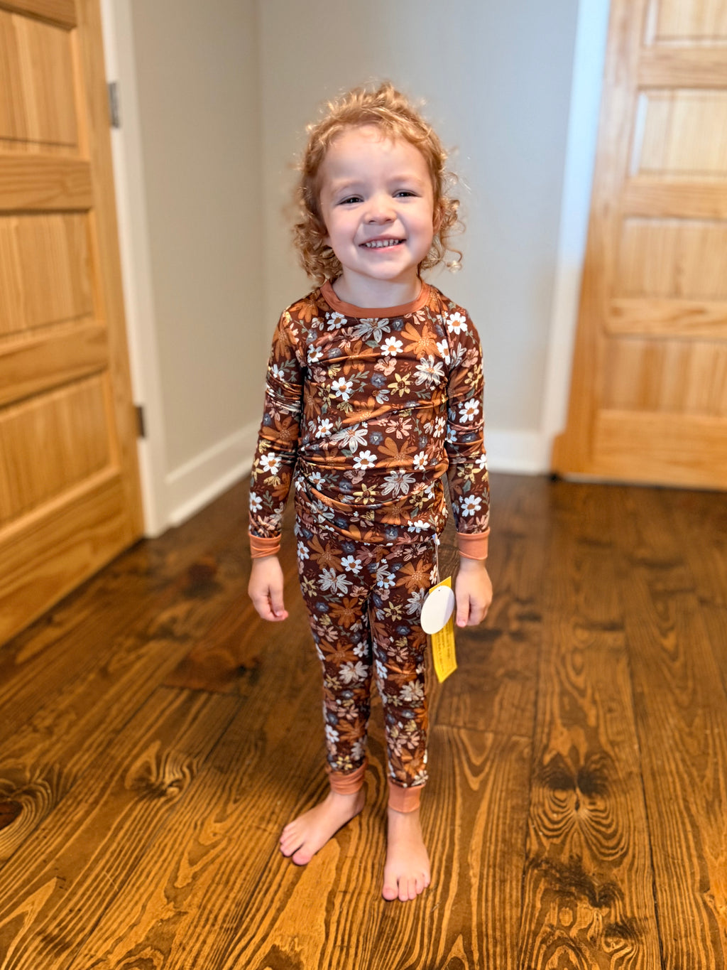 Meadows + Mocha Toddler Bamboo Pajama Set