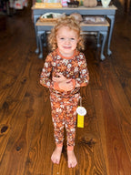 Meadows + Mocha Toddler Bamboo Pajama Set