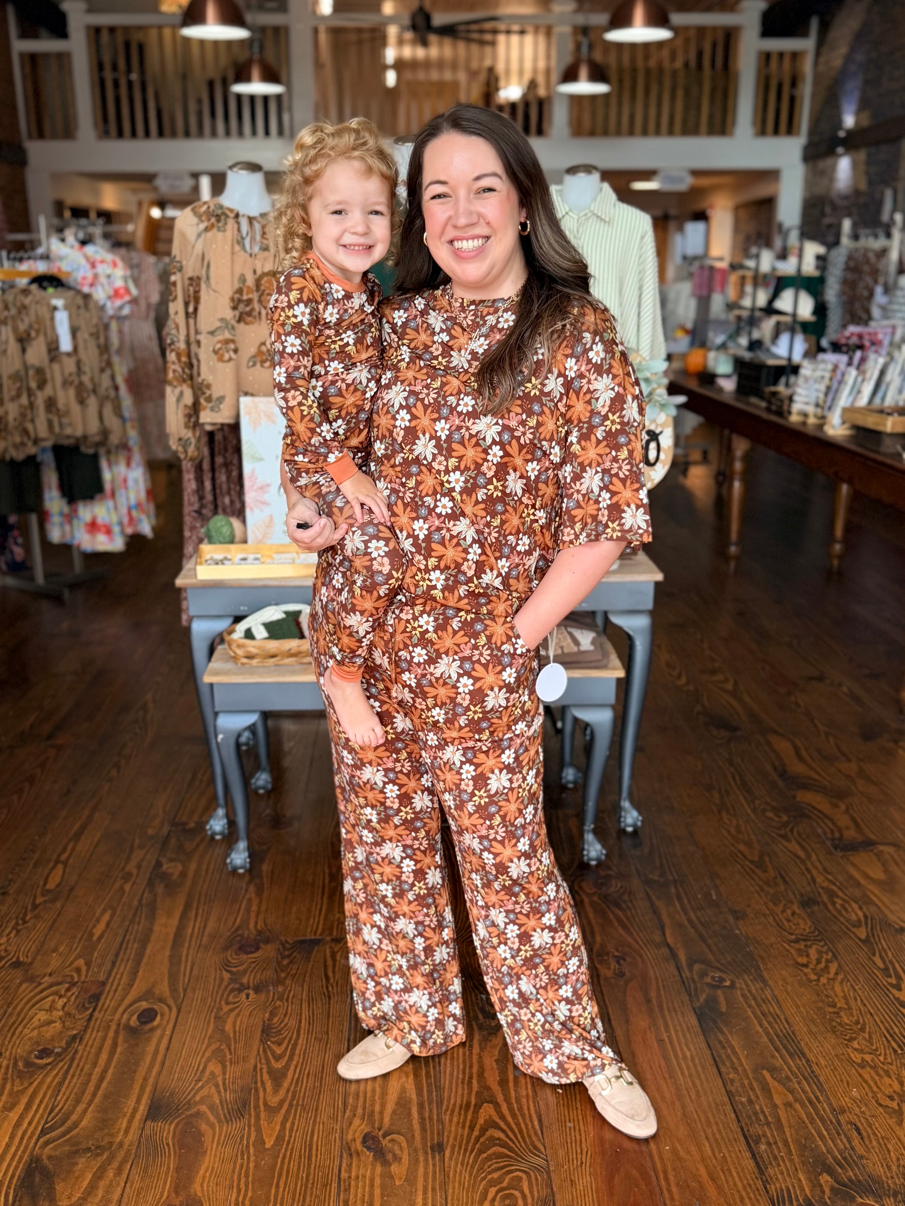 Meadows + Mocha Toddler Bamboo Pajama Set