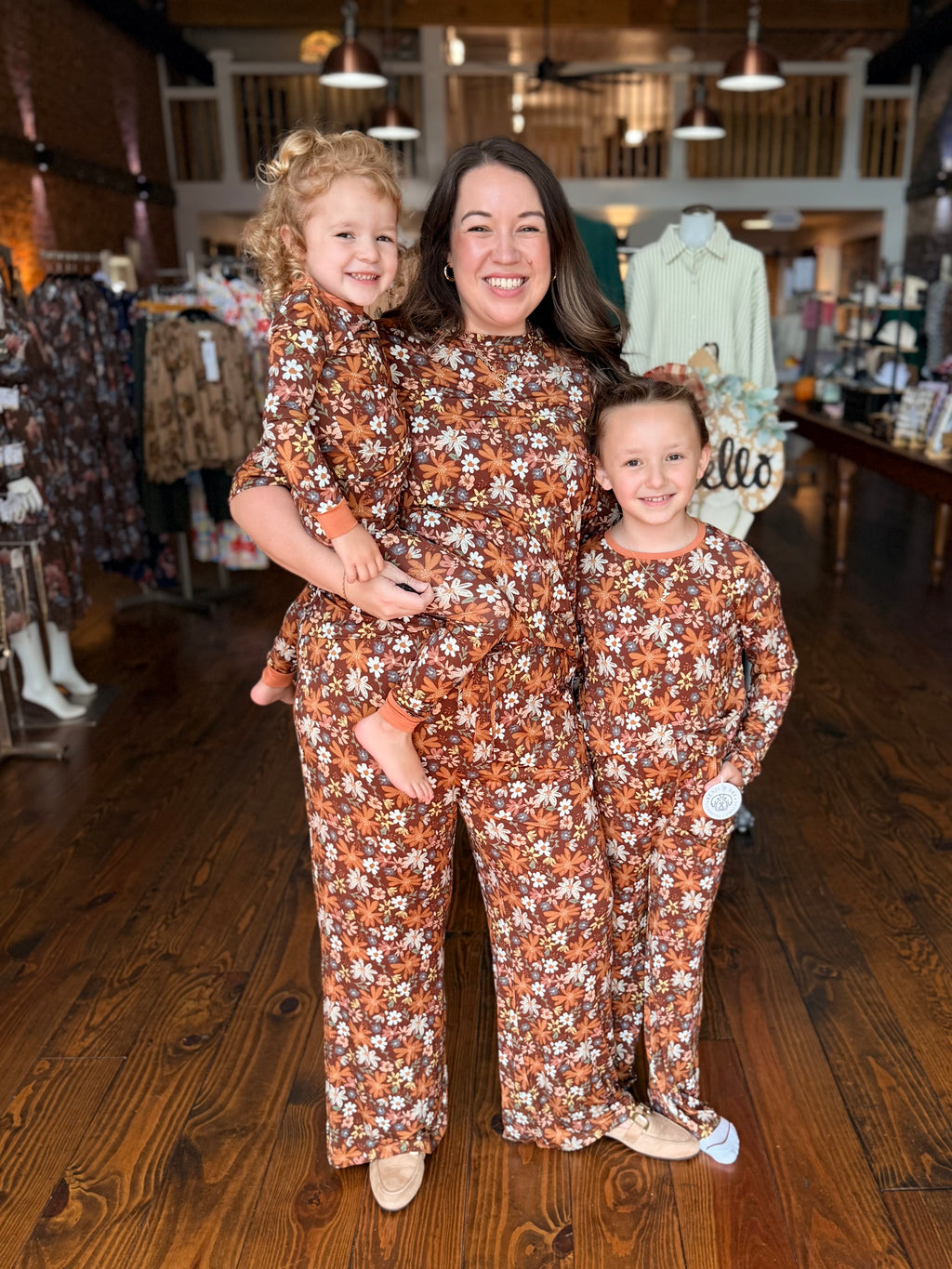 Meadows + Mocha Adult Pajama Set