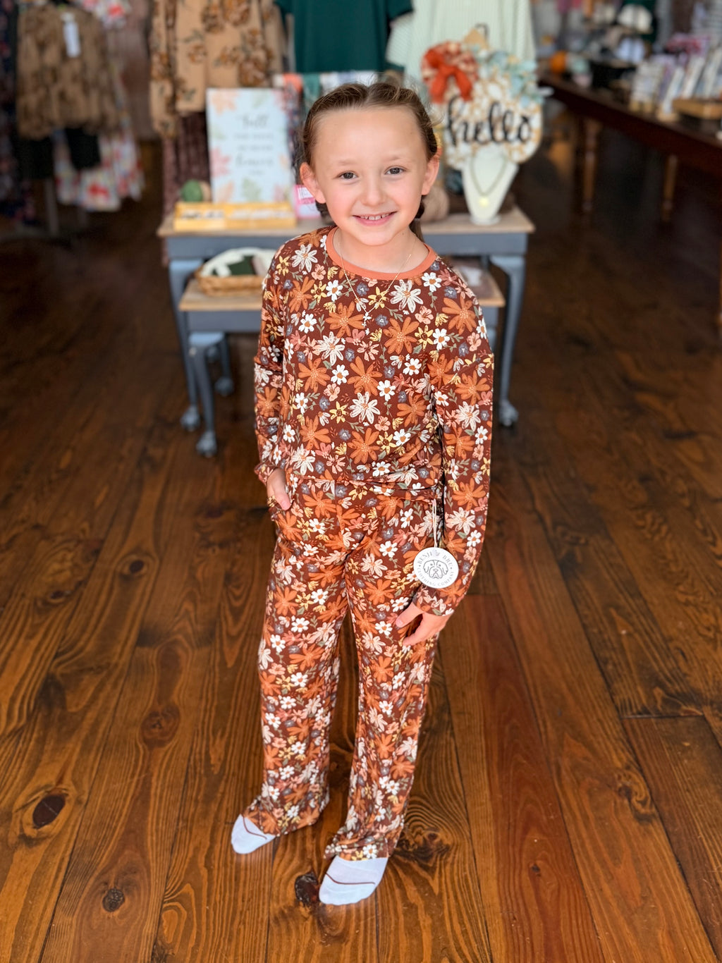 Meadows + Mocha Youth Pajama Set