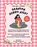 Grandma Hobby Night 👵🧶 - Sep 10