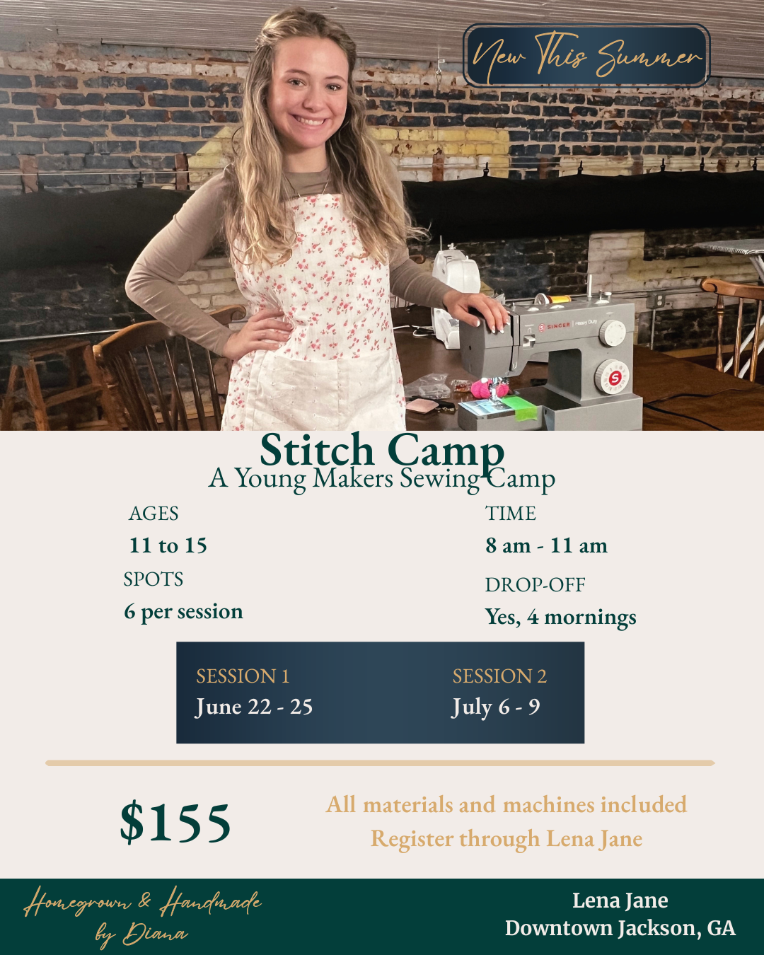 Stitch Camp: A Young Makers Sewing Camp