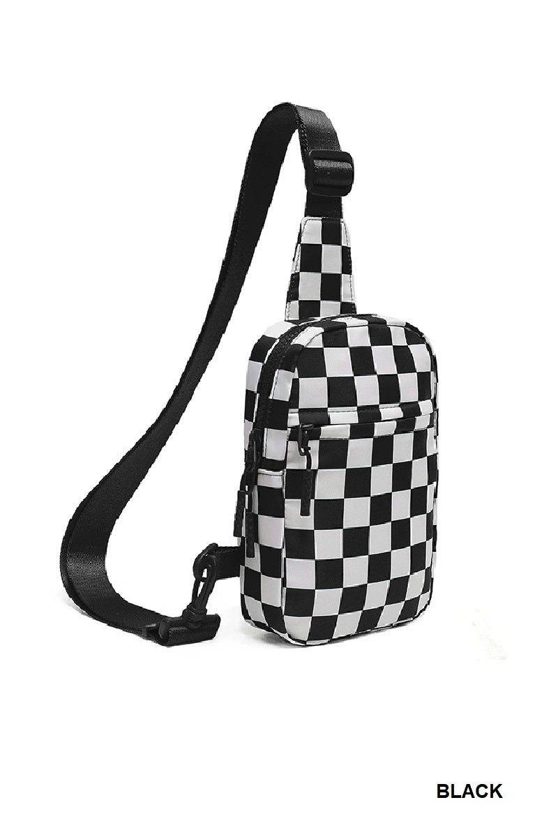 Checkered Crossbody Bag