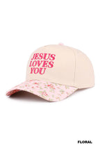 Jesus Loves You Hat - Floral