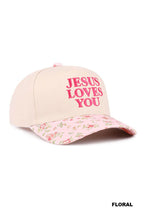 Jesus Loves You Hat - Floral