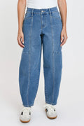 Journey Missy Seamed Barrel Jeans