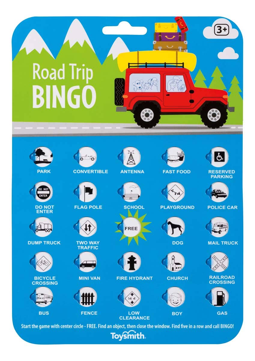 On the Way Games Road Trip Bingo