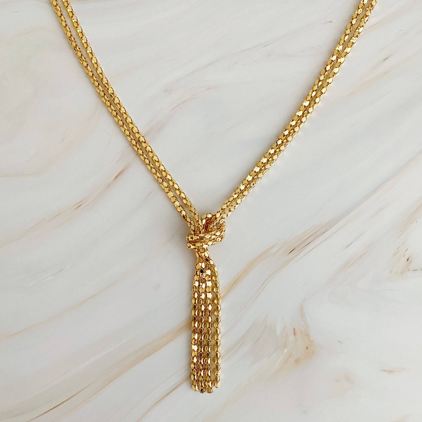 Wow Y-Drop Chain Necklace